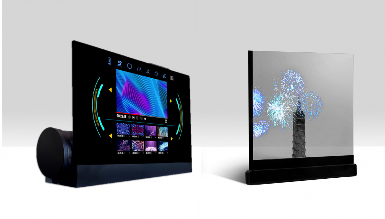 可卷式、折迭性、高透明